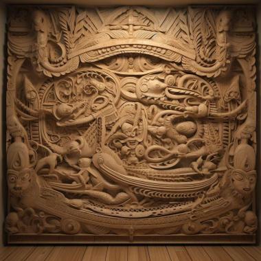 Patterns and decorations Atafu Tokelau 1 3d model